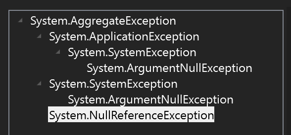 Nested exceptions