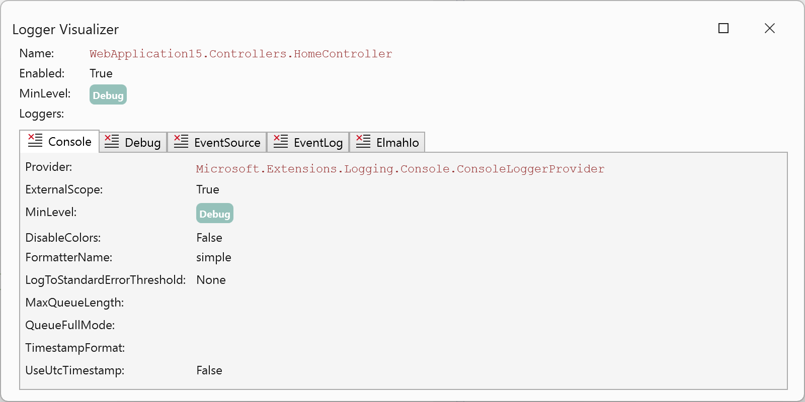 Logger Visualizer